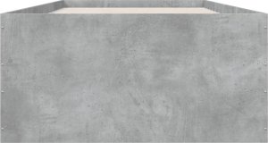 vidaXL Rama łóżka, szarość betonu, 100x200 cm, materiał drewnopochodny 4