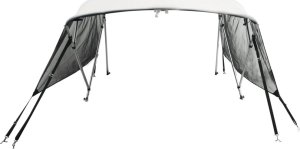 vidaXL Bimini z siatkowymi ściankami, 4 pałąki, 243x(185-198)x137 cm 4