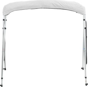 vidaXL Bimini z siatkowymi ściankami, 4 pałąki, 243x(185-198)x137 cm 6