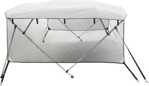vidaXL Bimini z siatkowymi ściankami, 4 pałąki, 243x(185-198)x137 cm 7