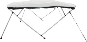 vidaXL Bimini z siatkowymi ściankami, 4 pałąki, 243x(185-198)x137 cm 8