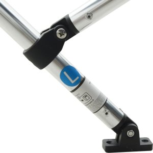 vidaXL Bimini z siatkowymi ściankami, 4 pałąki, 243x(185-198)x137 cm 9