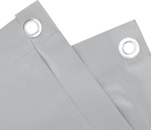 vidaXL Osłona balkonowa, szara, 800x120 cm, PVC 4