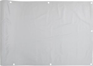 vidaXL Osłona balkonowa, szara, 500x120 cm, PVC 2