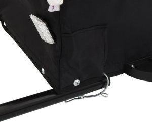 vidaXL Przyczepka rowerowa, czarno-pomarańczowa, 30 kg, żelazo 10