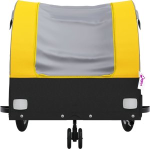 vidaXL Przyczepka rowerowa, czarno-żółta, 30 kg, żelazo 6