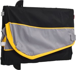 vidaXL Przyczepka rowerowa, czarno-żółta, 30 kg, żelazo 9