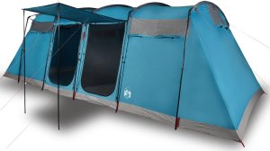 Namiot turystyczny vidaXL Namiot rodzinny, tunelowy, 8-os., niebieski, wodoszczelny 4