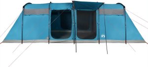 Namiot turystyczny vidaXL Namiot rodzinny, tunelowy, 8-os., niebieski, wodoszczelny 7