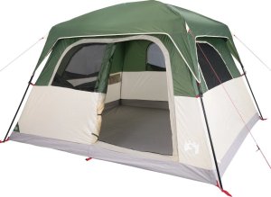 Namiot turystyczny vidaXL Namiot rodzinny, 6-os., kabinowy, zielony, wodoszczelny 5