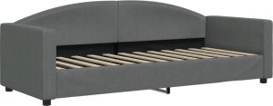 vidaXL Sofa z materacem do spania, ciemnoszara, 80x200 cm, tkanina 3