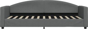 vidaXL Sofa z materacem do spania, ciemnoszara, 80x200 cm, tkanina 4