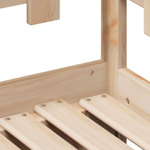 vidaXL Łóżko dzienne rozsuwane, szuflady, 90x200 cm, sosnowe 9
