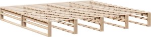 vidaXL Rama łóżka bez materaca, 200x200 cm, lite drewno sosnowe 4