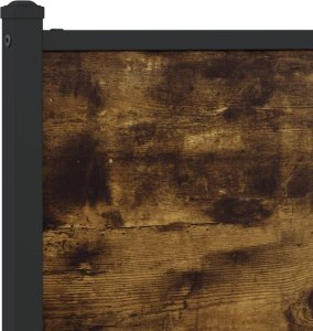 vidaXL Metalowa rama łóżka, bez materaca, przydymiony dąb, 120x200 cm 8