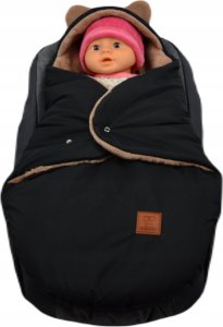 Culbags ŚPIWOREK MYSZKA NOSIDŁO FOTELIK WÓZEK ORTALION CZARNY MINKY KARMEL 6