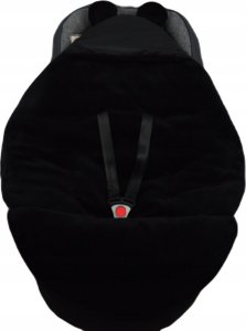 Culbags Śpiworek Myszka nosidło fotelik wózek ortalion czarny minky czarny 5