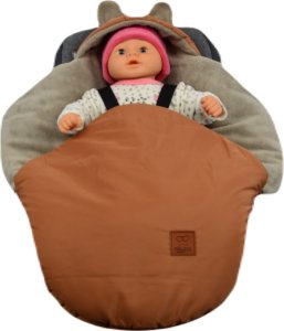 Culbags ŚPIWOREK MYSZKA NOSIDŁO FOTELIK WÓZEK ORTALION CYNAMON MINKY LATTE 2