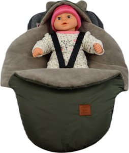 Culbags ŚPIWOREK MYSZKA NOSIDŁO FOTELIK WÓZEK ORTALION KHAKI MINKY LATTE 2