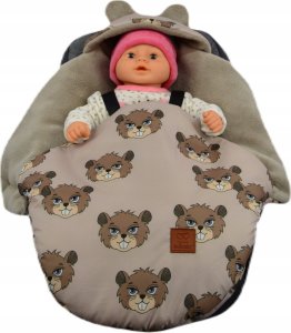 Culbags ŚPIWOREK MYSZKA NOSIDŁO FOTELIK WÓZEK ORTALION BEŻ BOBRY MINKY LATTE 2