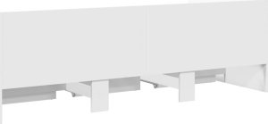 vidaXL Łóżko dzienne z szufladami, bez materaca, białe, 90x190 cm 6