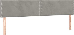 vidaXL Łóżko kontynentalne z materacem, jasnoszare, 120x190cm, aksamit 7