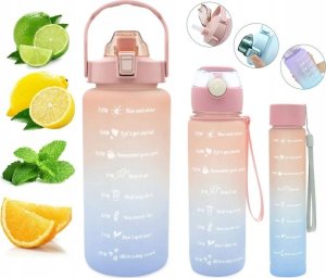 Hydrate Heroes Butelka Na Wode 2L Motywacyjna Ze Słomką + Bidony 1