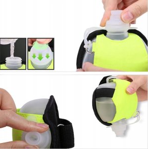 Hydrate Heroes Mini Bidon Na Wodę Na Rękę Nadgarstek Do Biegania Sportowy Fitness 200Ml 6