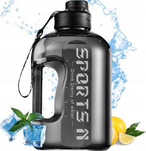 Hydrate Heroes Butelka Na Wodę Bidon Sportowy Z Miarką Siłownie Fitness 2700Ml + Szczotka 1