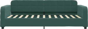 vidaXL Sofa z funkcją spania, ciemnozielona, 90x200 cm, aksamitna 3