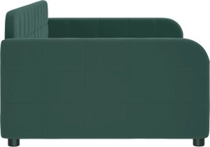 vidaXL Sofa z funkcją spania, ciemnozielona, 90x200 cm, aksamitna 4
