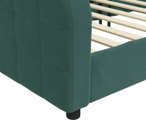 vidaXL Sofa z funkcją spania, ciemnozielona, 90x200 cm, aksamitna 6