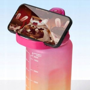 Hydrate Heroes Butelka Na Wodę Bidon Z Miarką Ze Słomką Przypomnienie Siłownia Zestaw 3Szt 5