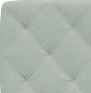 vidaXL Rama łóżka z LED, jasnoszara, 90x200 cm, aksamitna 10