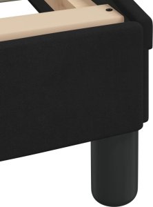 vidaXL Rama łóżka z oświetleniem LED, czarna, 90x190 cm, aksamitna 11