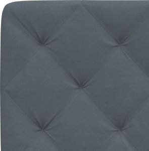 vidaXL Rama łóżka z LED, ciemnoszara, 100x200 cm, aksamitna 10