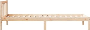 vidaXL Dłuższe łóżko bez materaca, 80x210 cm, lite drewno sosnowe 5