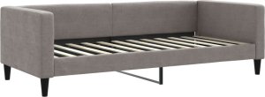 vidaXL Sofa rozsuwana z szufladami, taupe, 90x200 cm, tkanina 4