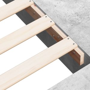 vidaXL Rama łóżka, szarość betonu, 100x200 cm, materiał drewnopochodny 8