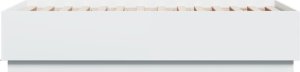 vidaXL Rama łóżka z LED, biała, 75x190 cm, materiał drewnopochodny 7
