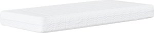 vidaXL Sofa z materacem do spania, kremowa, 90x200 cm, tkanina 5