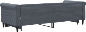 vidaXL Sofa rozsuwana, ciemnozielona, 80x200 cm, aksamit 5