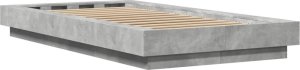 vidaXL Rama łóżka, szarość betonu, 100x200 cm, materiał drewnopochodny 6