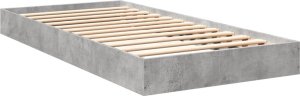 vidaXL Rama łóżka, szarość betonu, 75x190 cm, materiał drewnopochodny 6
