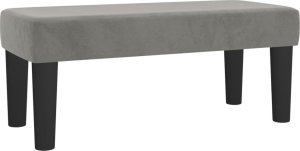 vidaXL Łóżko kontynentalne z materacem, jasnoszare, 120x190cm, aksamit 8