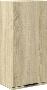 vidaXL Wisząca szafka łazienkowa, dąb sonoma, 32x20x67 cm 2