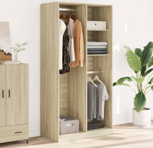 vidaXL Szafa, kolor dąb sonoma , 100x50x200cm, materiał drewnopochodny 3