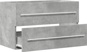 vidaXL Szafka pod umywalkę, dąb artisian, 80x38,5x48 cm 5