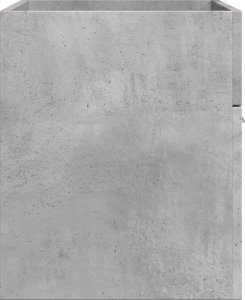 vidaXL Szafka pod umywalkę, szarość betonu, 80x38,5x46 cm, płyta 5