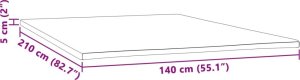 vidaXL Nakładka na materac, 140x210x5 cm 7